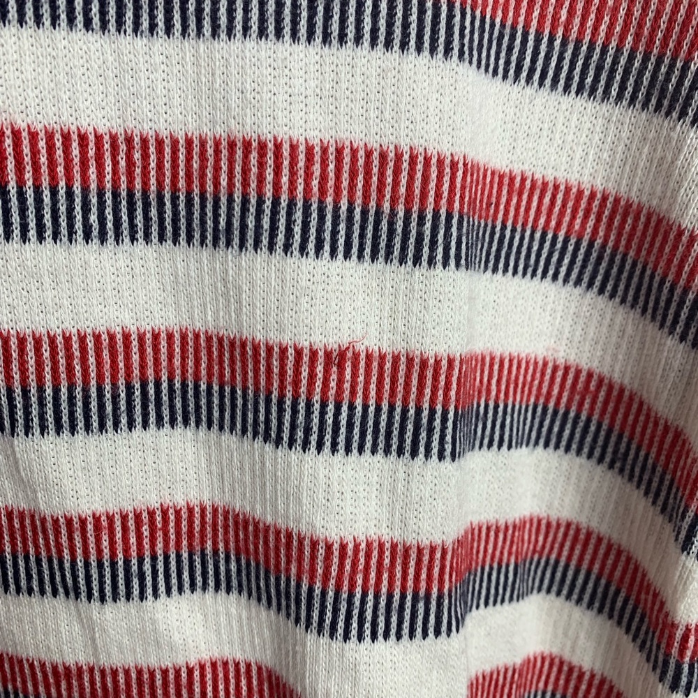 Pleione Striped Knit Ruffle Elbow Top - Picture 7 of 8
